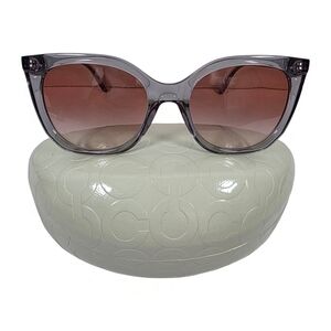 Coach HC8267 Alexa Square Sunglasses Gray 54-19-140 w/ Case